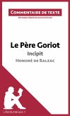 Le Père Goriot de Balzac - Incipit (eBook, ePUB)