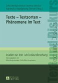 Texte - Textsorten - Phaenomene im Text (eBook, ePUB)