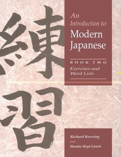 Introduction to Modern Japanese: Volume 2, Exercises and Word Lists (eBook, ePUB) - Bowring, Richard