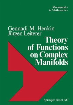 Theory of Functions on Complex Manifolds (eBook, PDF) - Henkin; Leiterer