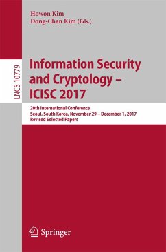 Cover Information Security and Cryptology - ICISC 2017 (eBook, PDF)