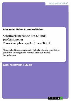 Schallwellenanalyse des Sounds professioneller TenorsaxophonspielerInnen. Teil 1