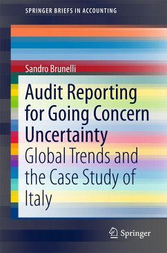 Audit Reporting for Going Concern Uncertainty (eBook, PDF) - Brunelli, Sandro