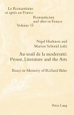 Au seuil de la modernite: Proust, Literature and the Arts (eBook, PDF)