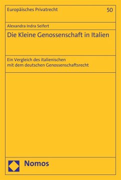 Die Kleine Genossenschaft in Italien (eBook, PDF) - Seifert, Alexandra Indra