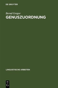 Genuszuordnung (eBook, PDF) - Gregor, Bernd