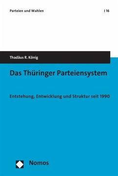 Das Thüringer Parteiensystem (eBook, PDF) - König, Thadäus R.