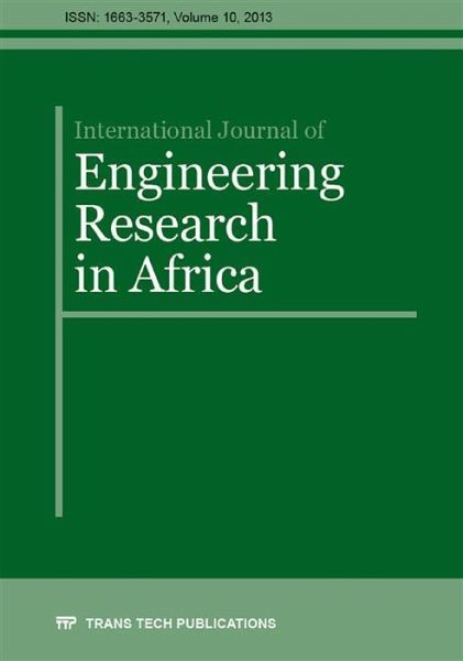 International Journal of Engineering Research in Africa Vol. 10 (eBook, PDF) International Journal of Engineering Research in Africa Vol. 10 (eBook, PDF)