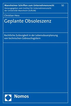 Geplante Obsoleszenz (eBook, PDF) - Hess, Christian