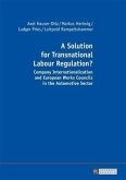 Solution for Transnational Labour Regulation? (eBook, PDF)