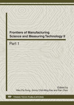 Cover Frontiers of Manufacturing Science and Measuring Technology II (eBook, PDF)