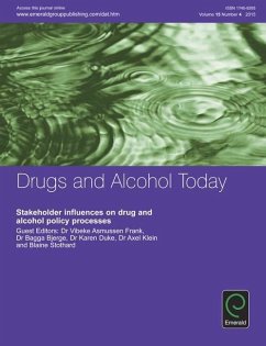 Cover Stakeholder influences on drug and alcohol policy processes (eBook, PDF)