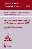 Mathematical Foundations of Computer Science 1999 (eBook, PDF)