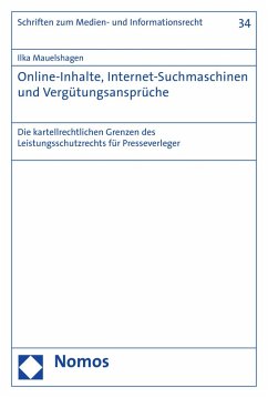 Online-Inhalte, Internet-Suchmaschinen und Vergütungsansprüche (eBook, PDF) - Mauelshagen, Ilka
