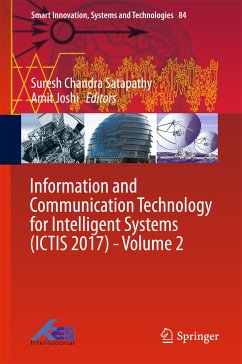Information and Communication Technology for Intelligent Systems (ICTIS 2017) - Volume 2 (eBook, PDF)