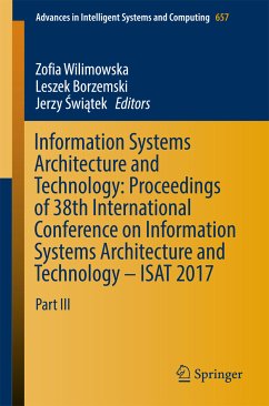 Information Systems Architecture and Technology: Proceedings of 38th International Conference on Information Systems Architecture and Technology – ISAT 2017 (eBook, PDF)