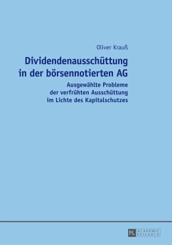 Dividendenausschuettung in der boersennotierten AG (eBook, ePUB) - Oliver Krau, Krau