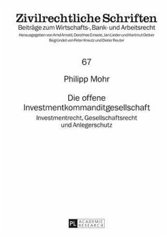 Die offene Investmentkommanditgesellschaft (eBook, PDF) - Mohr, Philipp