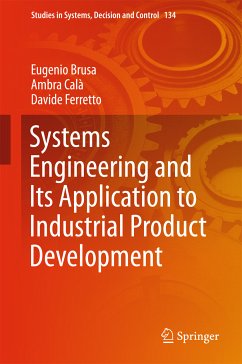 Systems Engineering and Its Application to Industrial Product Development (eBook, PDF) - Brusa, Eugenio; Calà, Ambra; Ferretto, Davide