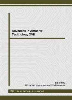 Cover Advances in Abrasive Technology XVII (eBook, PDF)