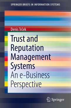 Trust and Reputation Management Systems (eBook, PDF) - Trček, Denis