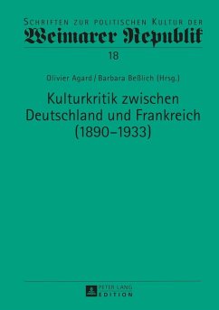 Kulturkritik zwischen Deutschland und Frankreich (1890-1933) (eBook, ePUB)