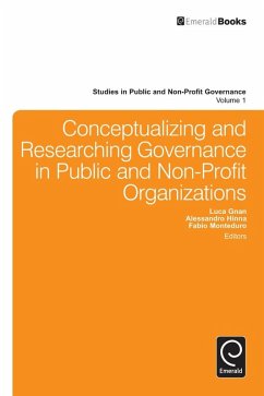 Cover Conceptualizing and Researching Governance in Public and Non-Profit Organizations (eBook, ePUB)