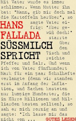 Süßmilch spricht (eBook, ePUB) - Fallada, Hans
