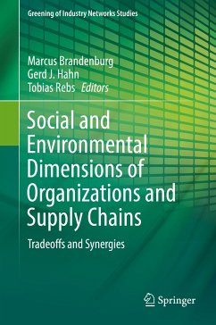 Social and Environmental Dimensions of Organizations and Supply Chains (eBook, PDF)