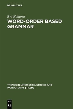 Word-Order Based Grammar (eBook, PDF) - Koktova, Eva