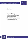 Hegels Beitrag zur Bildungsdiskussion unter besonderer Beruecksichtigung seiner Rechtsphilosophie (eBook, PDF)