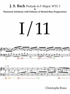 Cover J. S. Bach Prelude and Fugue in F Major; WTC I and Harmonic Solutions with Patterns of Mental-Bass Progressions (eBook, ePUB)