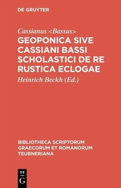 Cover Geoponica sive Cassiani Bassi Scholastici De re rustica eclogae (eBook, PDF)