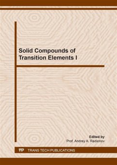 Solid Compounds of Transition Elements I (eBook, PDF)