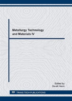 Cover Metallurgy Technology and Materials IV (eBook, PDF)