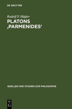 Platons 'Parmenides' (eBook, PDF) - Hägler, Rudolf P.