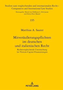 Mitveräußerungspflichten im deutschen und italienischen Recht - Sauter, Matthias A.