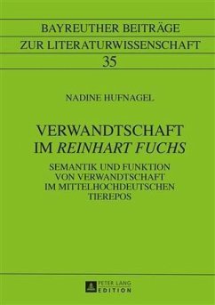 Verwandtschaft im Reinhart Fuchs (eBook, PDF) - Hufnagel, Nadine