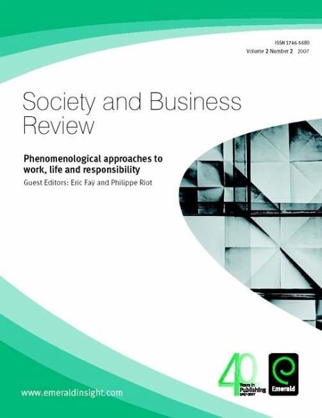 Phenomenological approaches to work, life and responsibilty (eBook, PDF)