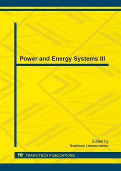 Power and Energy Systems III (eBook, PDF)