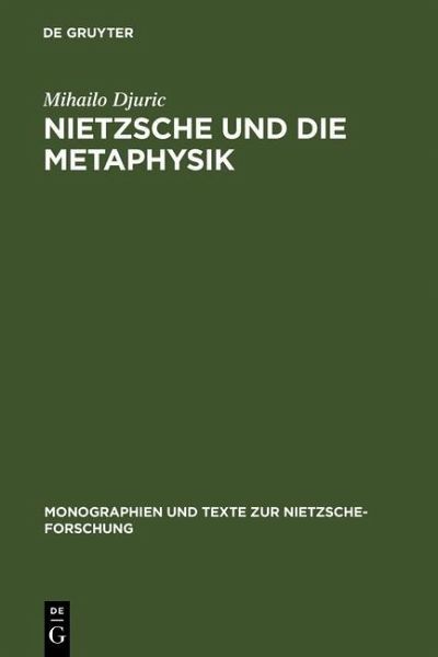 Nietzsche und die Metaphysik (eBook, PDF)