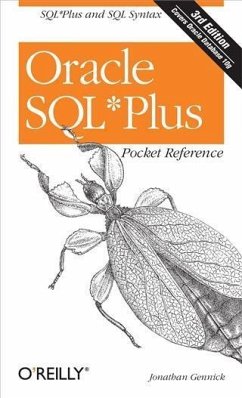 Oracle SQL*Plus Pocket Reference (eBook, PDF) - Gennick, Jonathan