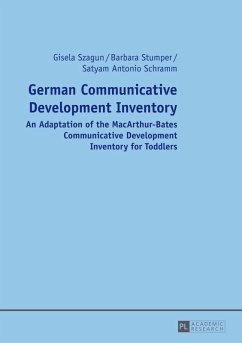 German Communicative Development Inventory (eBook, ePUB) - Gisela Szagun, Szagun