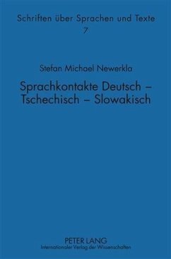 Cover Sprachkontakte Deutsch - Tschechisch - Slowakisch (eBook, PDF)
