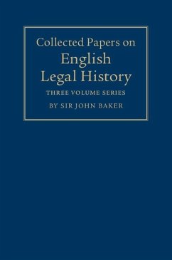 Collected Papers on English Legal History (eBook, ePUB) - Baker, John