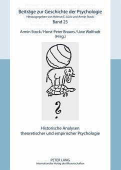 Historische Analysen theoretischer und empirischer Psychologie (eBook, PDF)