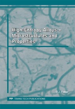 High-Entropy Alloys - Microstructures and Properties (eBook, PDF) - Fisher, David J.