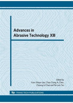 Advances in Abrasive Technology XIII (eBook, PDF)