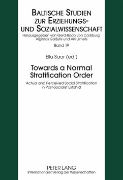 Towards a Normal Stratification Order (eBook, PDF)