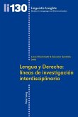 Lengua y Derecho: lineas de investigacion interdisciplinaria (eBook, PDF)